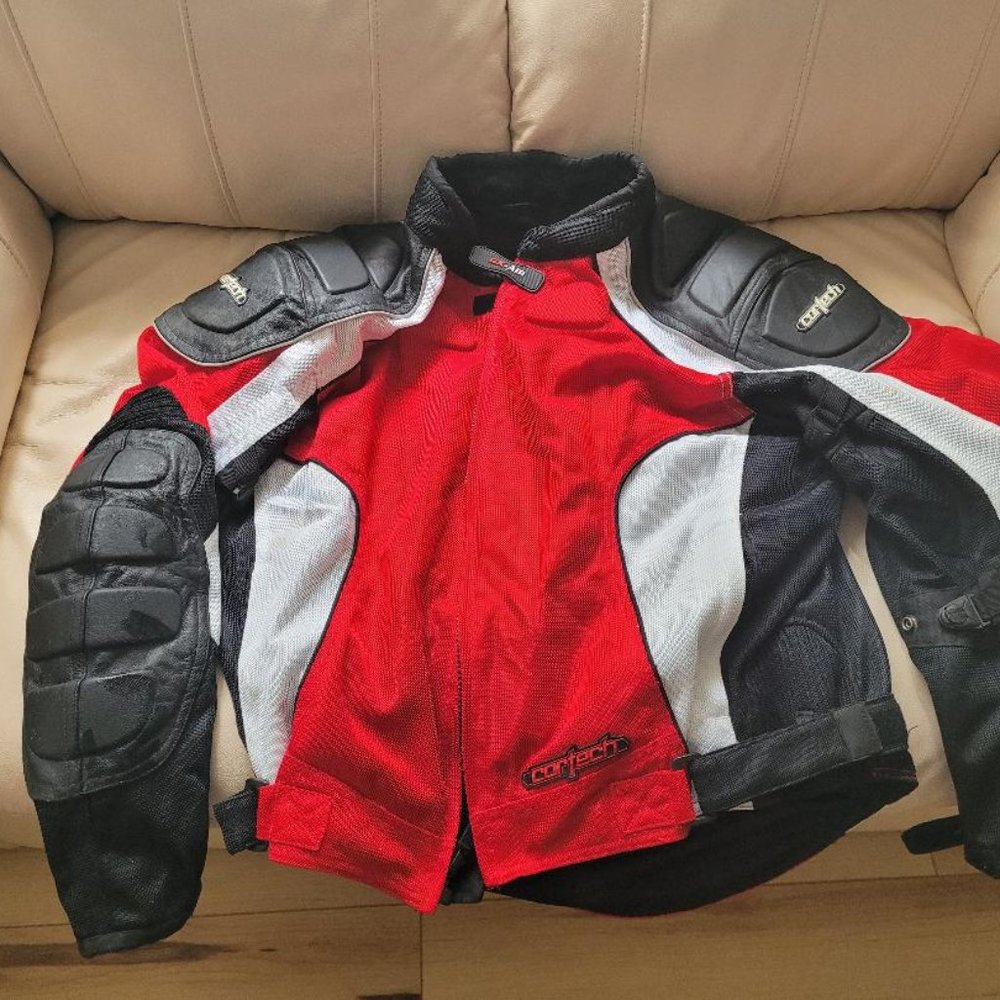 CORTECH Tourmaster GX AIR Series 2 Men's Motorcycle Jacket Sz: L 44 White-Black